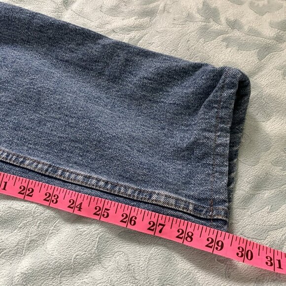 Levi’s 516 Jeans Womens 28 Jeans Altered Blue Slim Straight Classic 5 Pocket - Picture 8 of 9